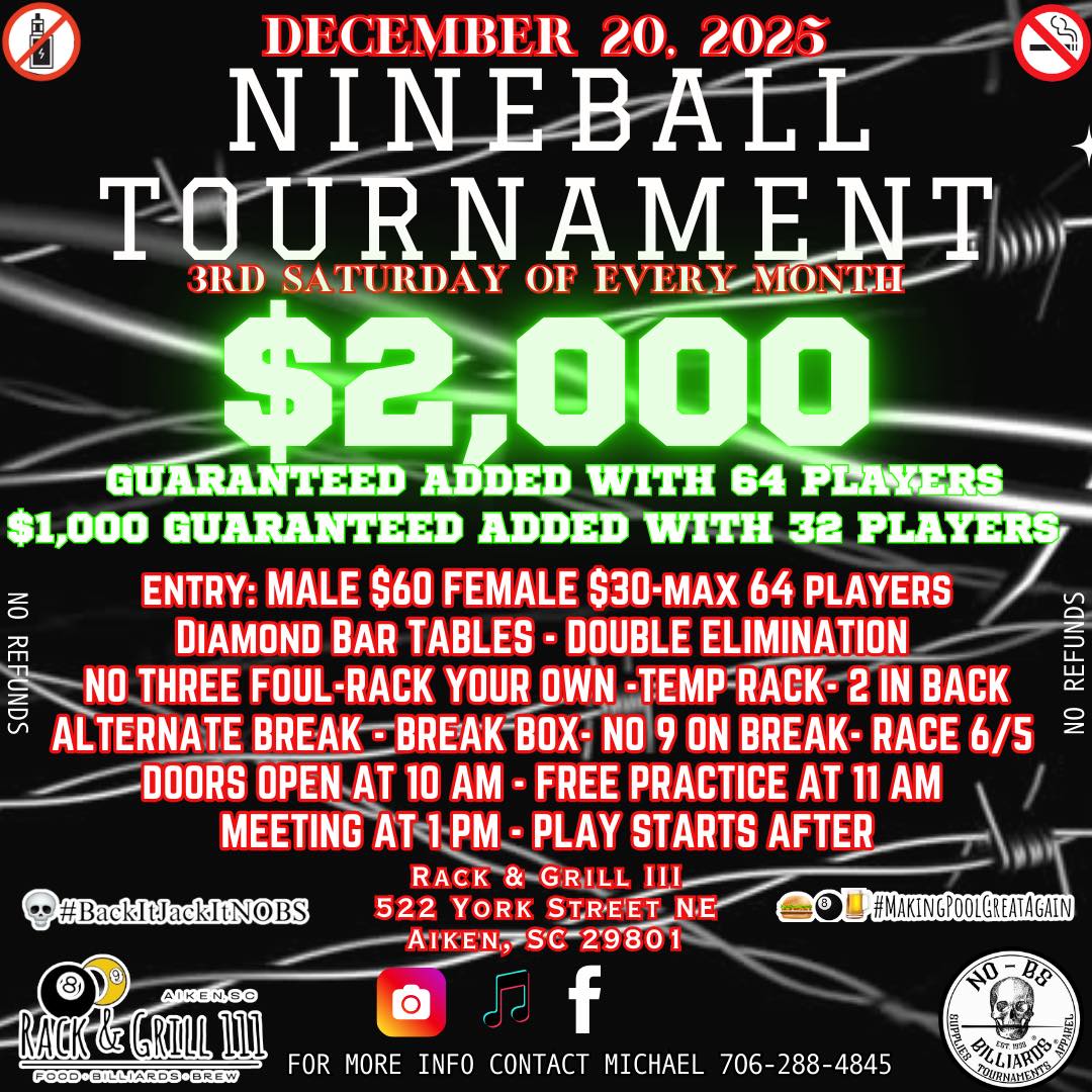 Tournament flyer / rules image